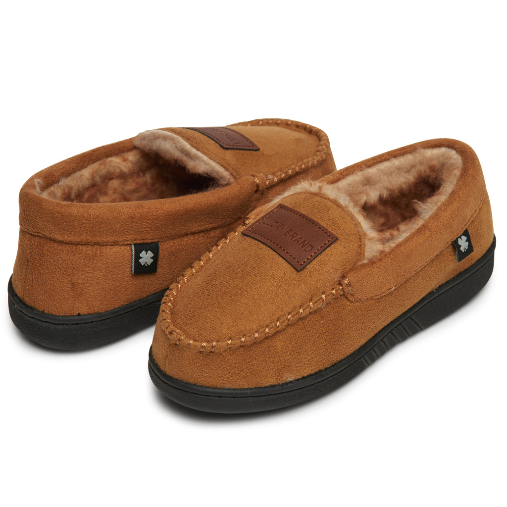  Lucky Brand Boy's Faux Wool Clog Slippers with Memory