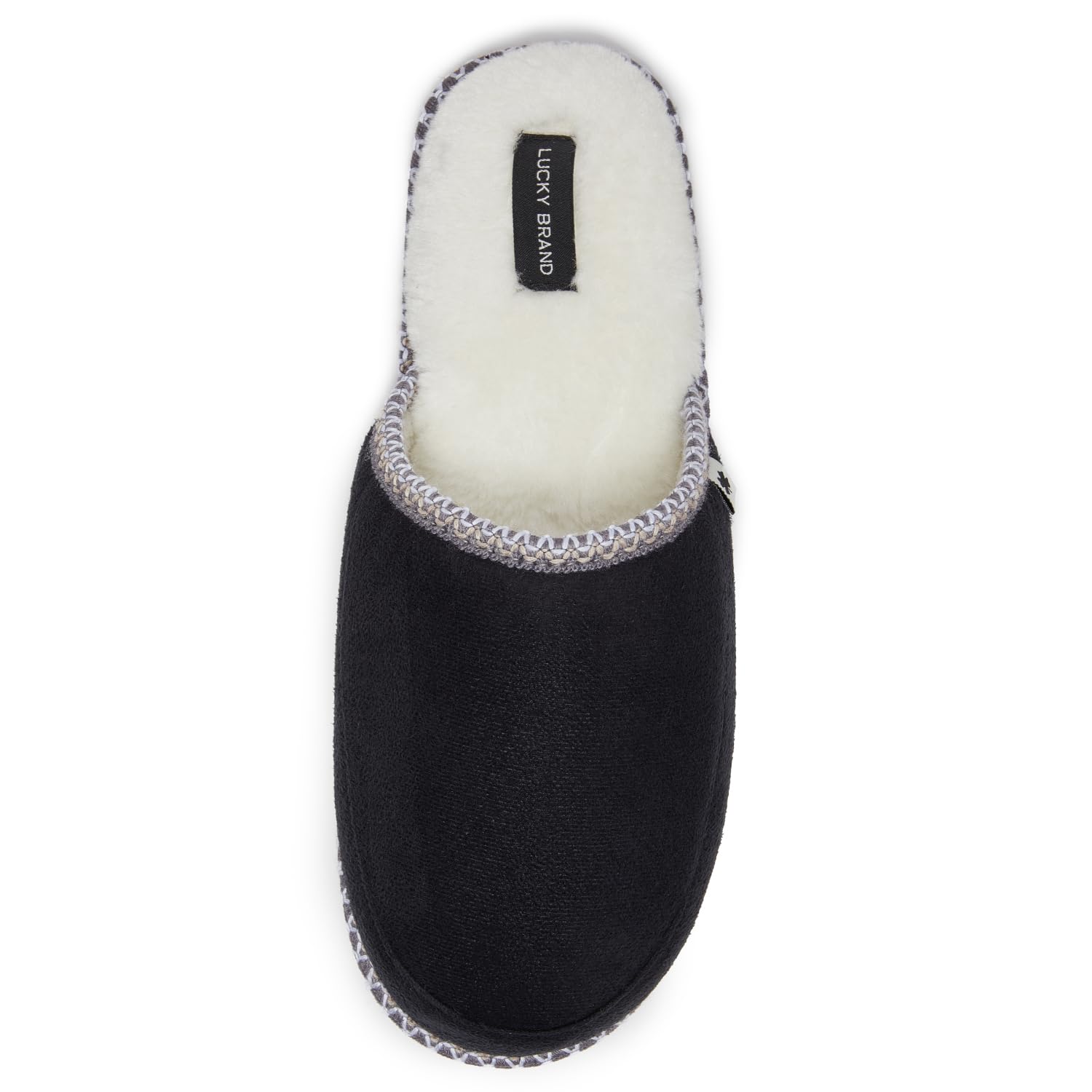 thumbnail image 2 of Mens House Slippers Suede Plush Scuff Slippers 2 of 9